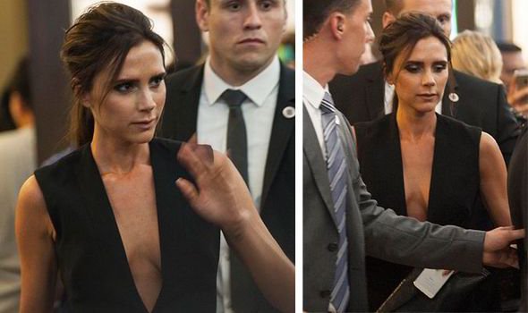 Victoria Beckham tampil berani dengan gaun yang memperlihatkan bagian tubuh yang langka di Indonesia