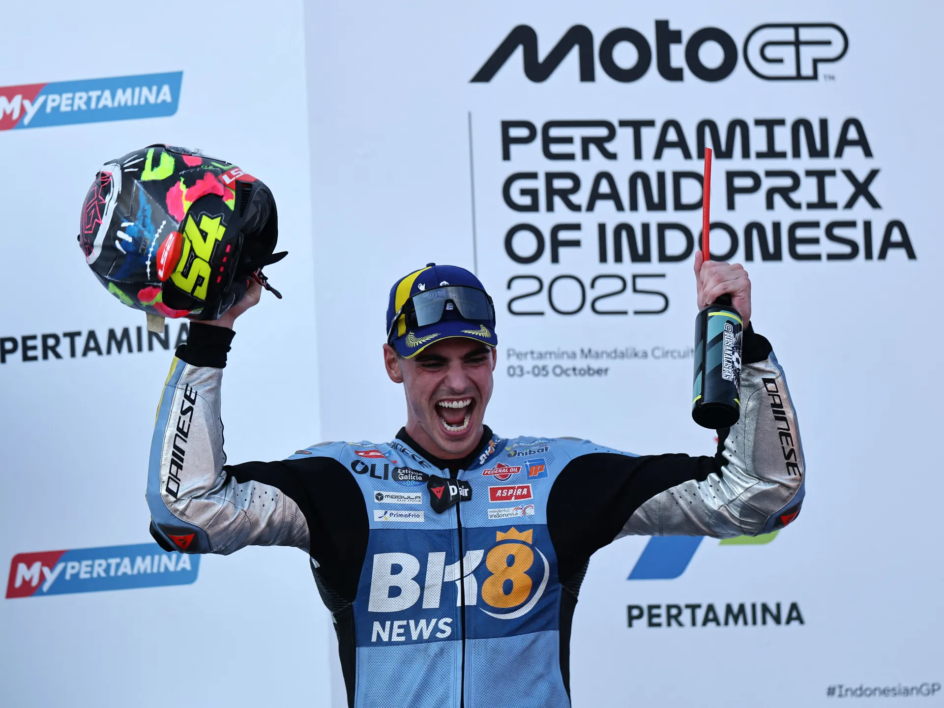 MotoGP Indonesia: Aldeguer menangi balapan pertama saat Marquez cedera di lap 1