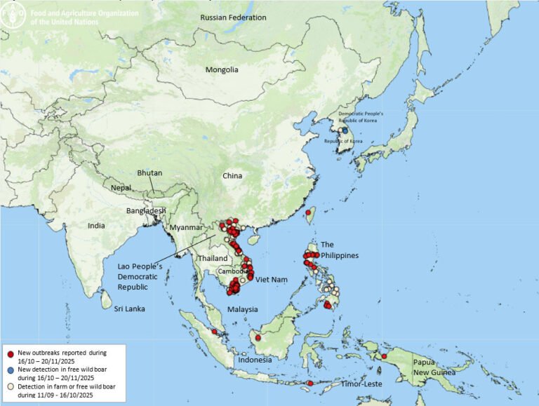 Pembaruan situasi ASF di Asia & Pasifik