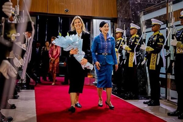 Ratu Maxima tiba di Indonesia untuk mempromosikan kesehatan keuangan.