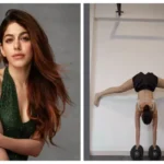 Alaya F memukau penggemar dengan latihan berdiri di tangan.