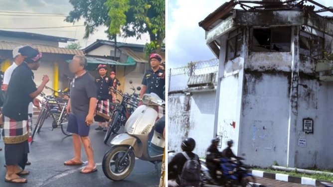 Seorang turis asal AS ditahan setelah melanggar Hari Keheningan Bali dengan berjalan-jalan di Indonesia